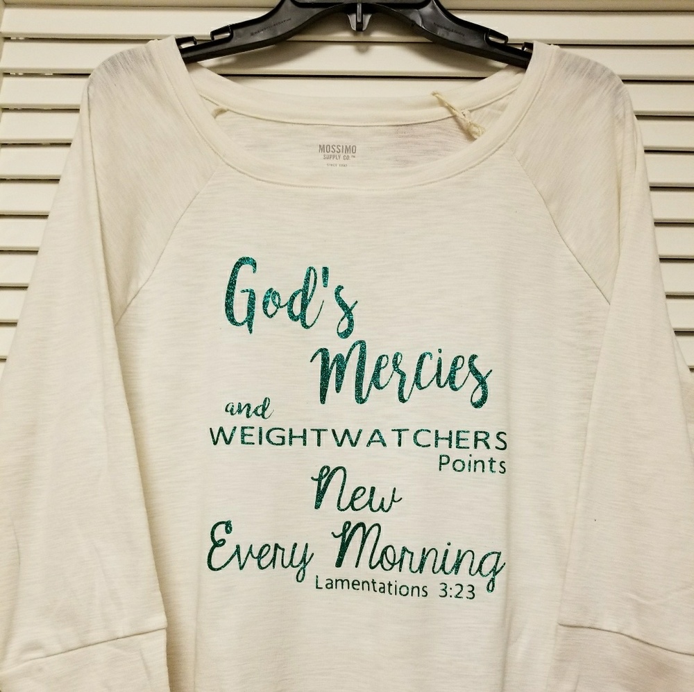 3/4 Sleeve Light Sweatshirt $25